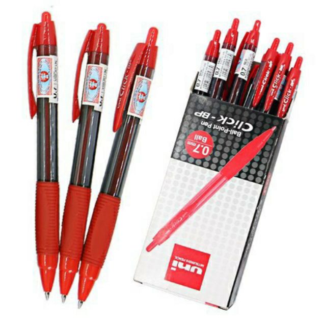 Bút Bi Uni Click 0.7 Đỏ