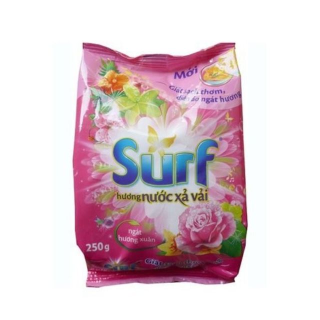 Bột giặt Surf Hương Nước Xả Vải (Hồng) 250g