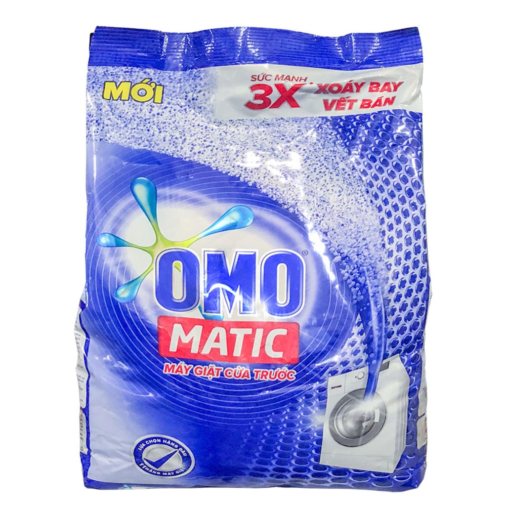 Bột giặt Omo - Máy Giặt Cửa Trước (Xanh) 3kg