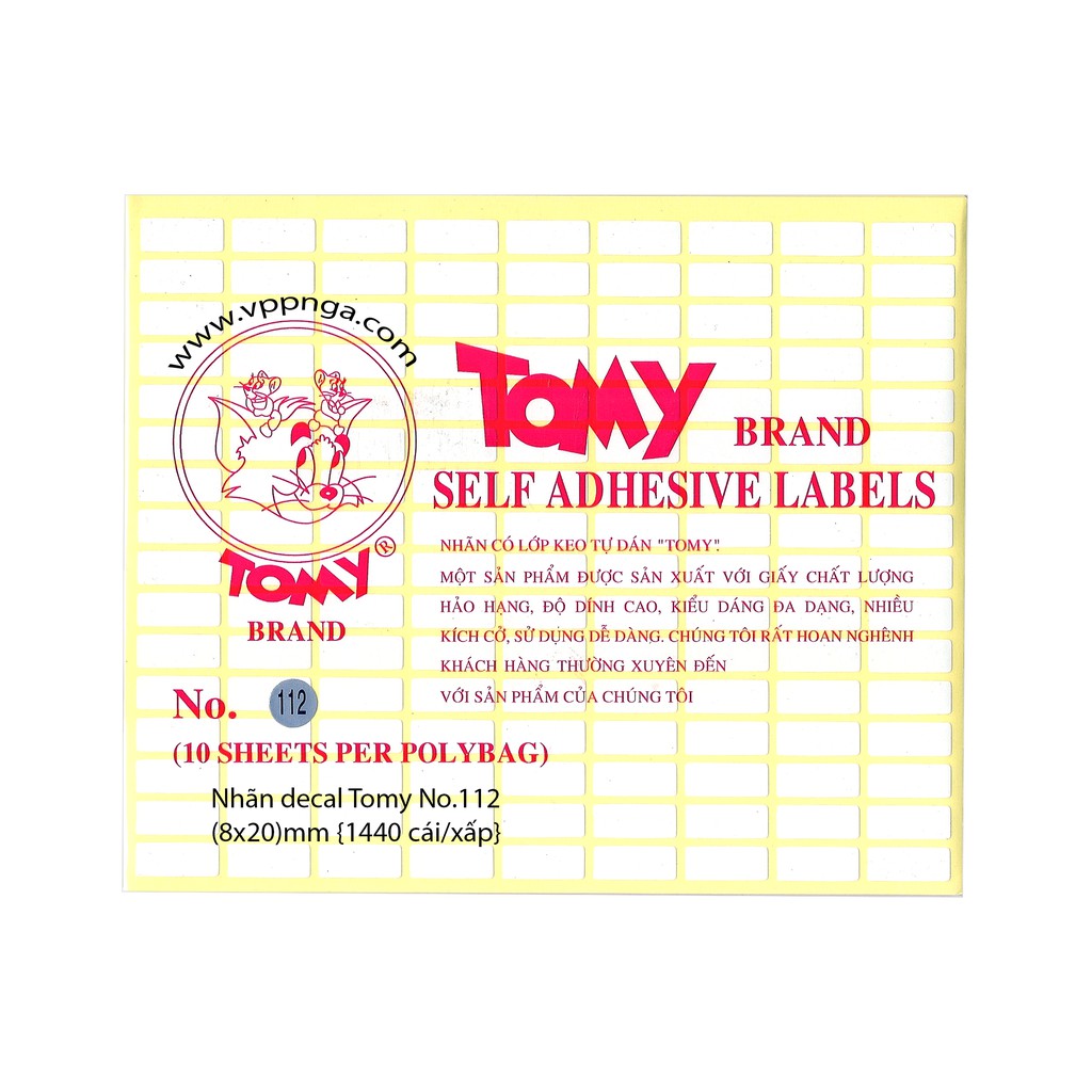 Giấy Decal Tomy 112 (8*20Mm)