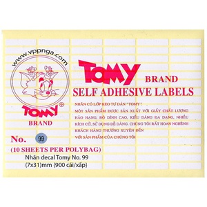 [8934578013437] Giấy Decal Tomy 99 (7*31Mm)