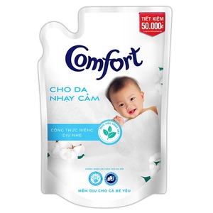 [56656] Nước xả cho bé Comfort cho da nhạy cảm hương phấn túi 1.6ml